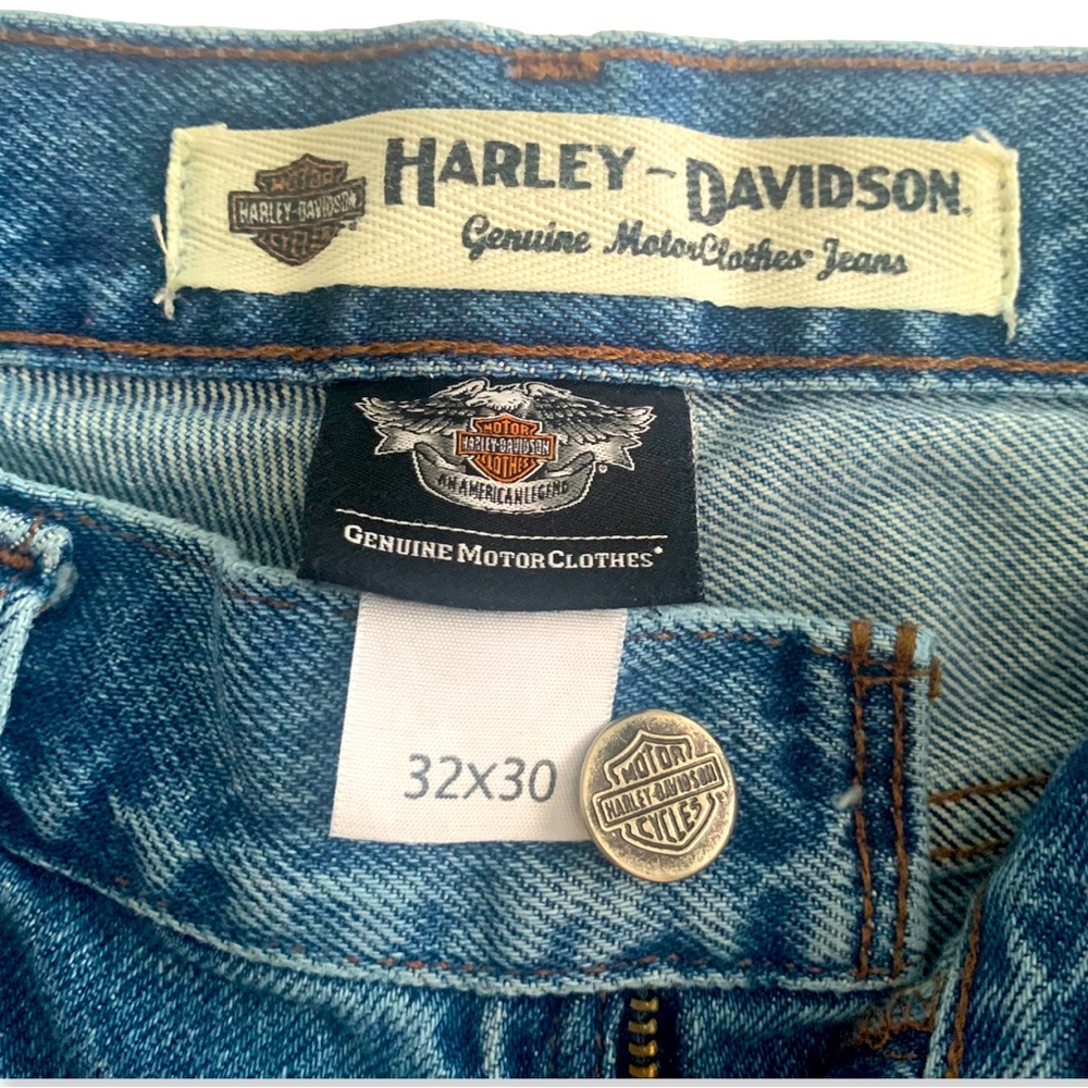 Harley-Davidson Men's Original Bootcut Jeans 32x30- Blue Denim - Picture 4 of 6